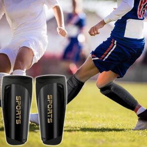 Proberos® Football Sport Shin Guards Set - EVA Cushioning Shin Guards & Sleeves for Teens & Kids - Soccer, Rugby, Hockey - M