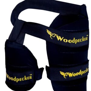 Woodpecker Right Hand Thigh Guard for Cricket,Thigh pad(Black, Small)